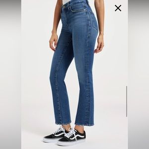 NWT Good American Good Legs Straight in Indigo size 6